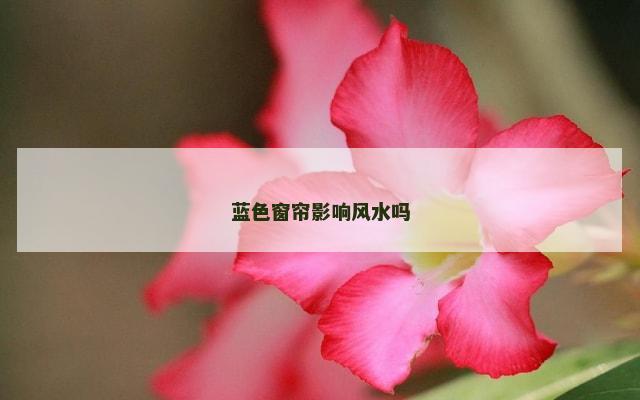 蓝色窗帘影响风水吗