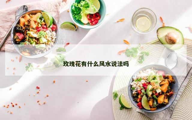 玫瑰花有什么风水说法吗