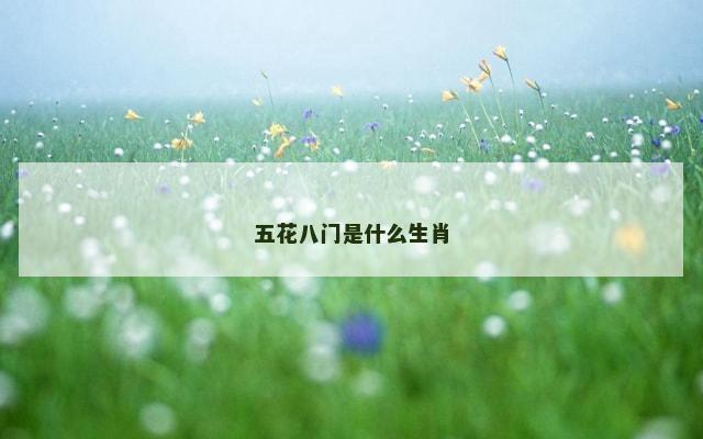 五花八门是什么生肖