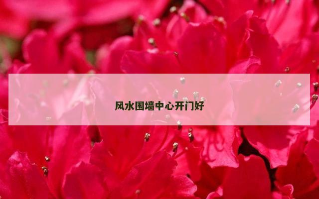 风水围墙中心开门好