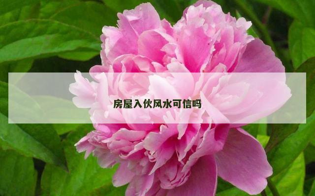 房屋入伙风水可信吗