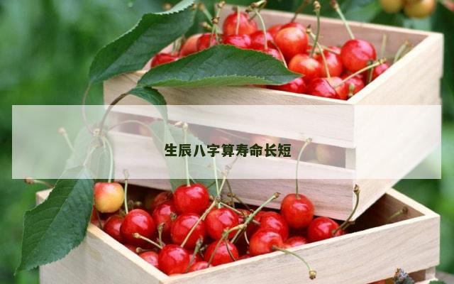 生辰八字算寿命长短