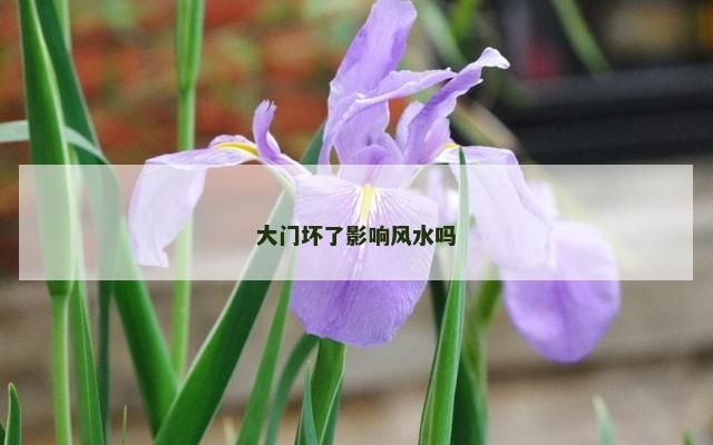 大门坏了影响风水吗