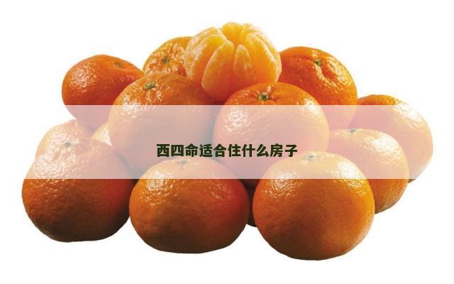 西四命适合住什么房子
