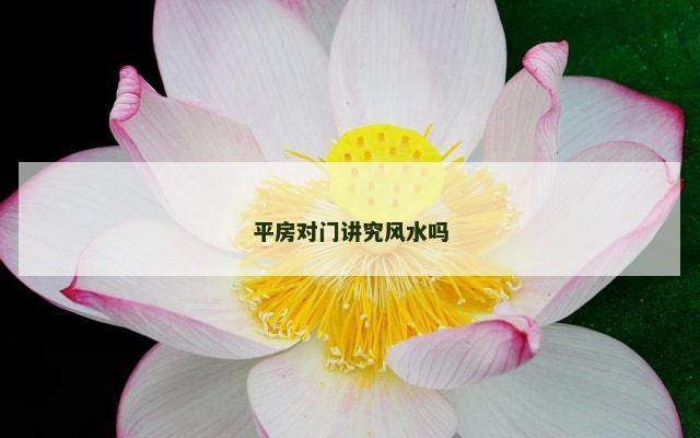 平房对门讲究风水吗