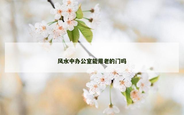 风水中办公室能用老的门吗