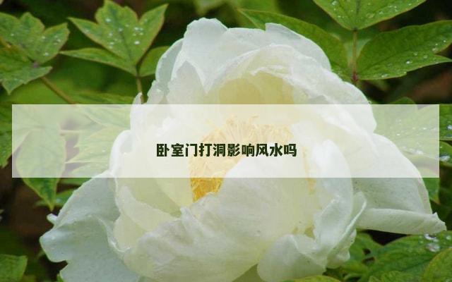 卧室门打洞影响风水吗