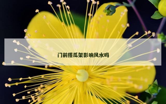 门前搭瓜架影响风水吗