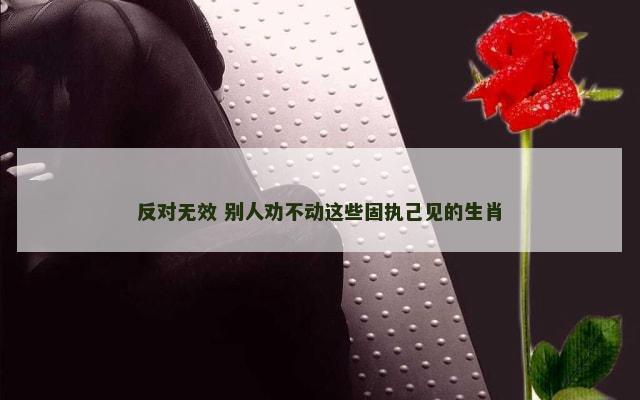 反对无效 别人劝不动这些固执己见的生肖