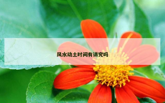 风水动土时间有讲究吗