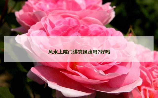 风水上院门讲究风水吗?好吗