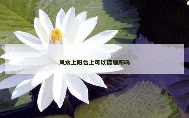 风水上阳台上可以搞厕所吗