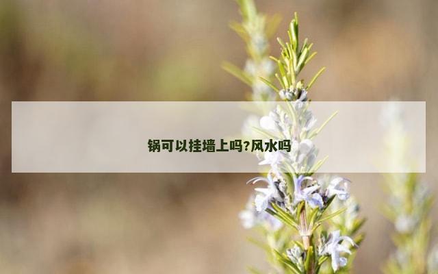 锅可以挂墙上吗?风水吗