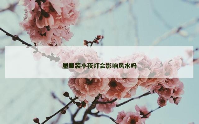 屋里装小夜灯会影响风水吗