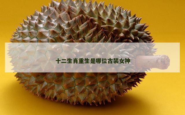 十二生肖重生是哪位古装女神