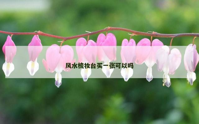 风水梳妆台买一张可以吗