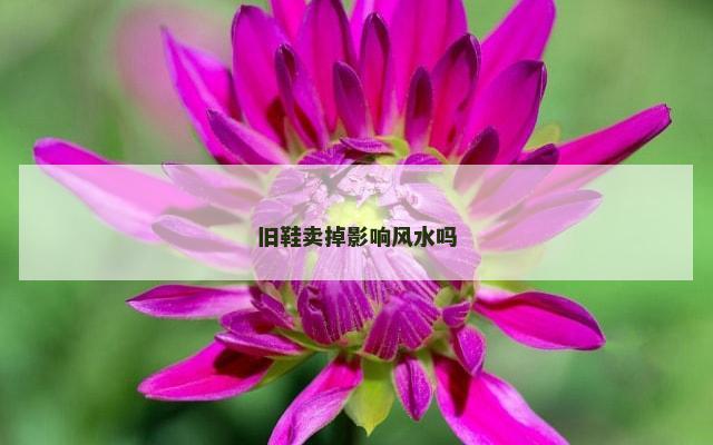 旧鞋卖掉影响风水吗