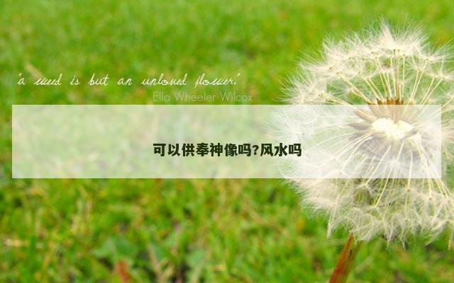 可以供奉神像吗?风水吗