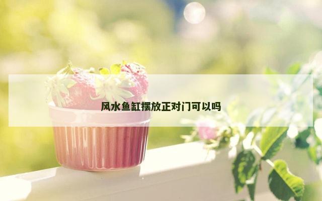 风水鱼缸摆放正对门可以吗