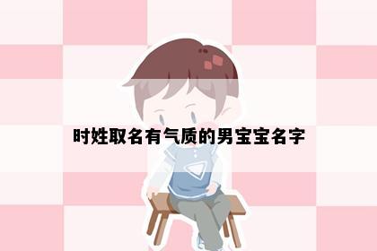 时姓取名有气质的男宝宝名字