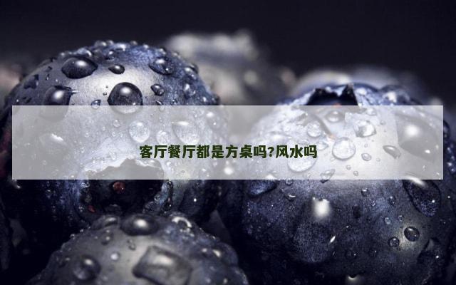 客厅餐厅都是方桌吗?风水吗