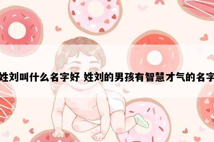 姓刘叫什么名字好 姓刘的男孩有智慧才气的名字