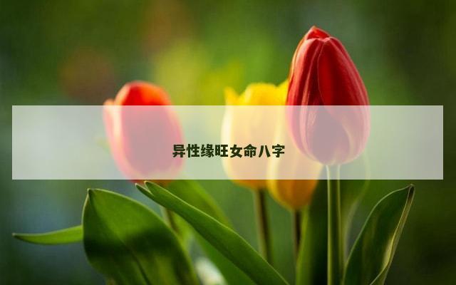 异性缘旺女命八字