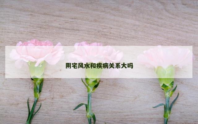 阴宅风水和疾病关系大吗
