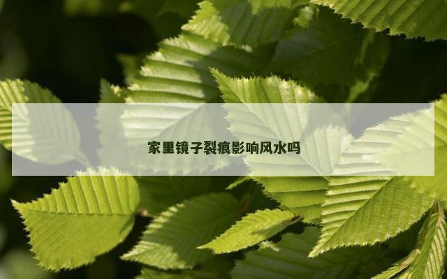 家里镜子裂痕影响风水吗