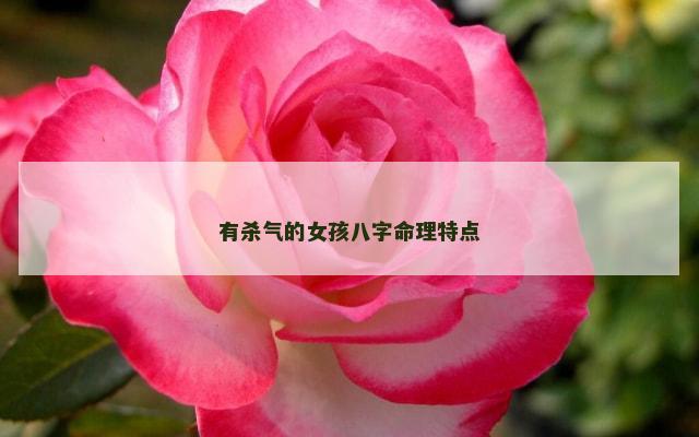 有杀气的女孩八字命理特点