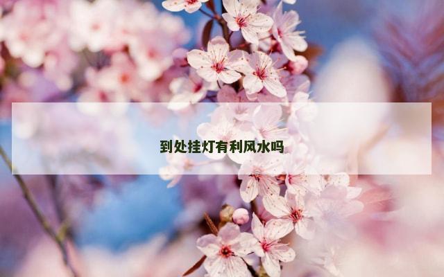 到处挂灯有利风水吗