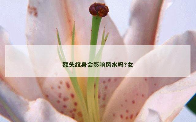 额头纹身会影响风水吗?女