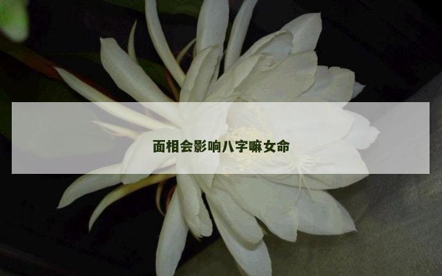 面相会影响八字嘛女命
