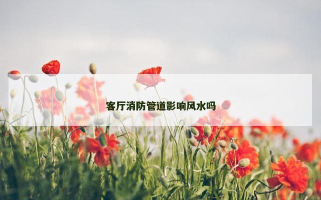 客厅消防管道影响风水吗