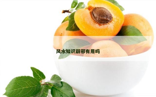 风水知识辟邪有用吗