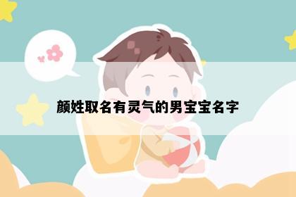 颜姓取名有灵气的男宝宝名字