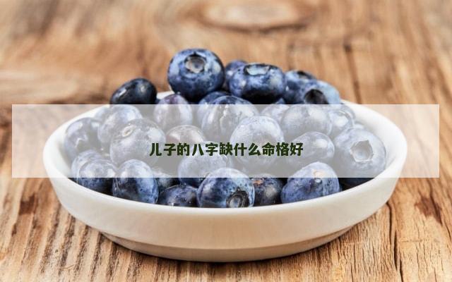 儿子的八字缺什么命格好