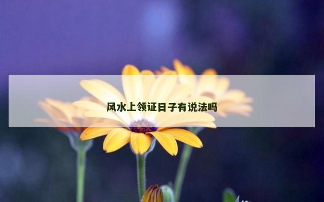 风水上领证日子有说法吗