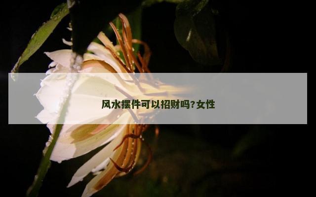 风水摆件可以招财吗?女性