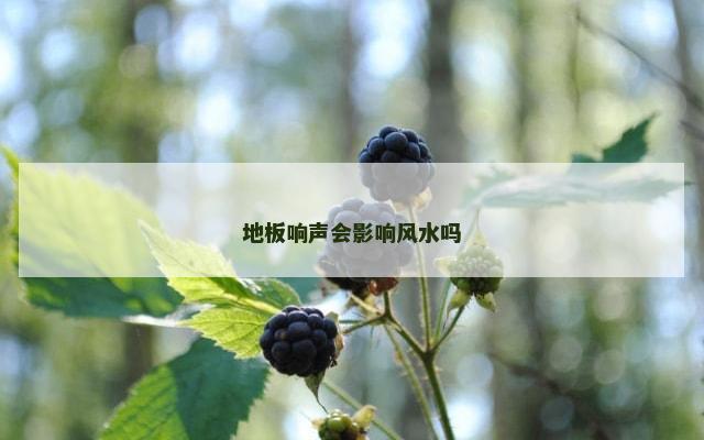 地板响声会影响风水吗