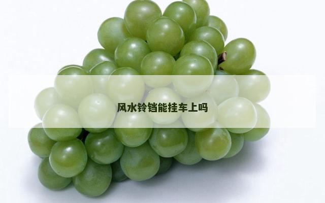 风水铃铛能挂车上吗