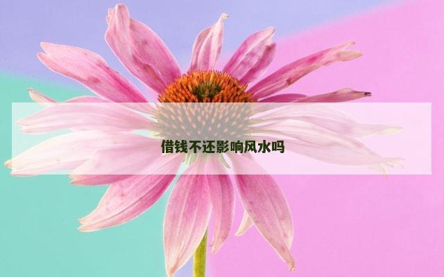 借钱不还影响风水吗