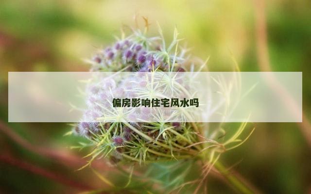 偏房影响住宅风水吗