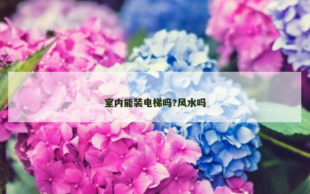 室内能装电梯吗?风水吗