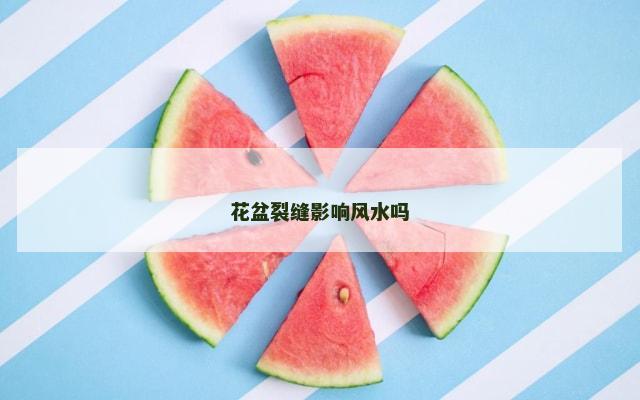 花盆裂缝影响风水吗
