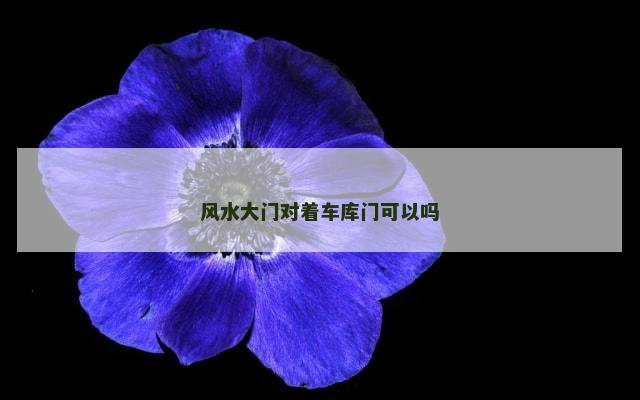 风水大门对着车库门可以吗