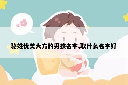 骆姓优美大方的男孩名字,取什么名字好