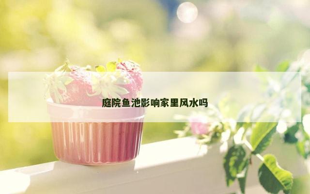 庭院鱼池影响家里风水吗