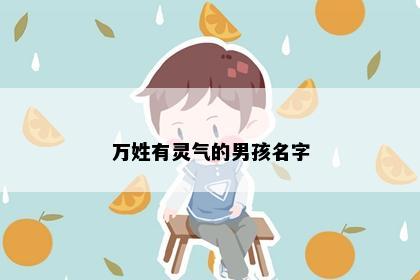 万姓有灵气的男孩名字