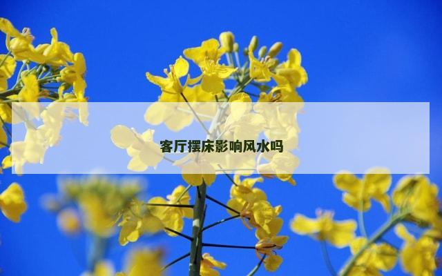 客厅摆床影响风水吗